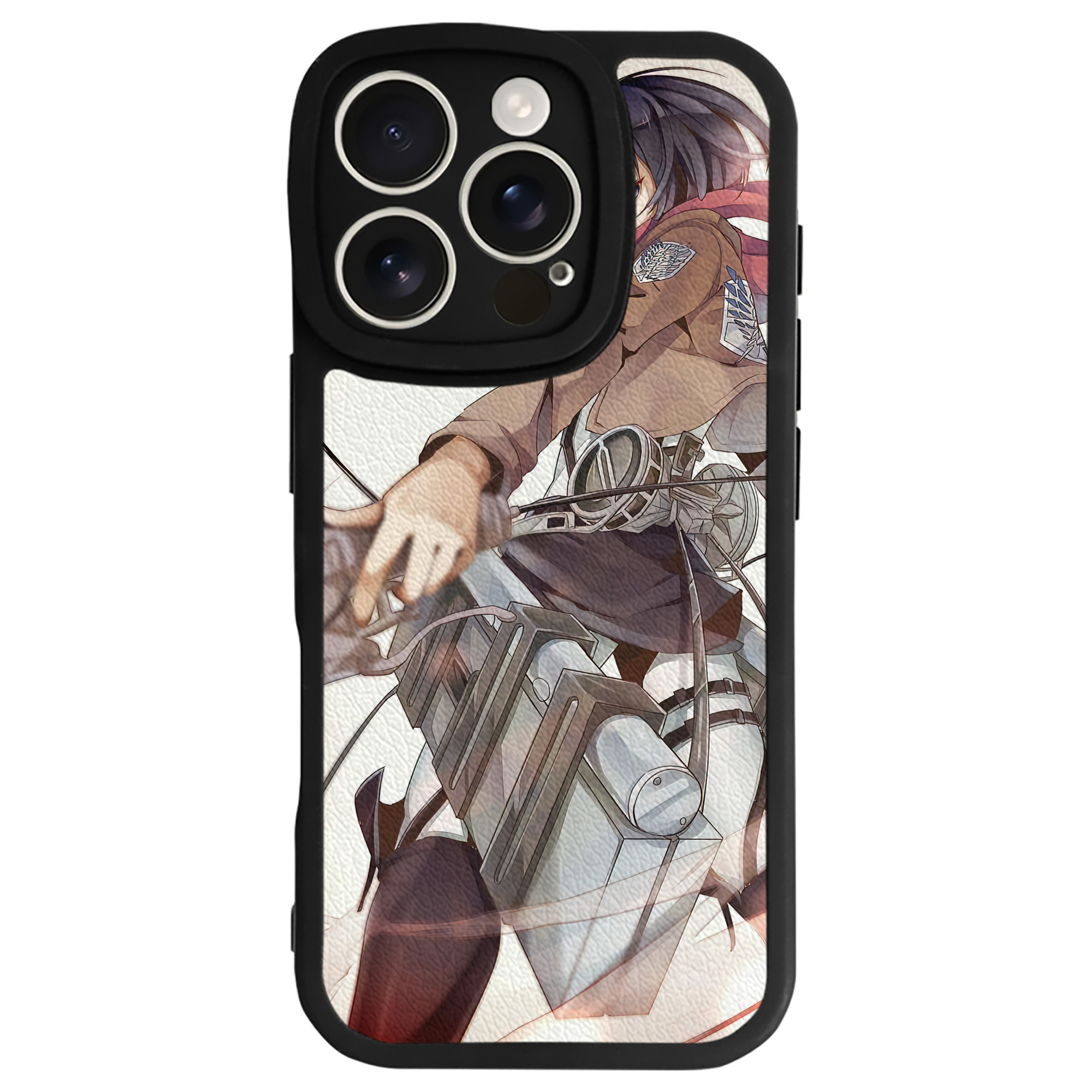 （画像用） 進撃の巨人 Attack on Titan 【iPhone 16シリーズ対応】シリコンスマホケース（レザー調） 材質：シリコン